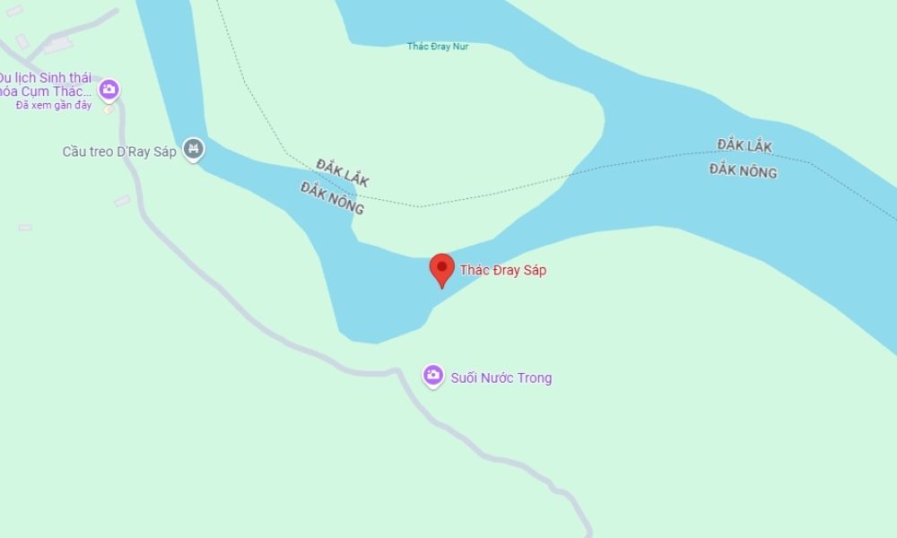 Thác Dray Sáp nằm ở đâu?